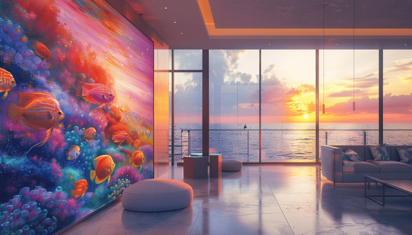 Découvrir l'art du tableau de poissons en décoration intérieure